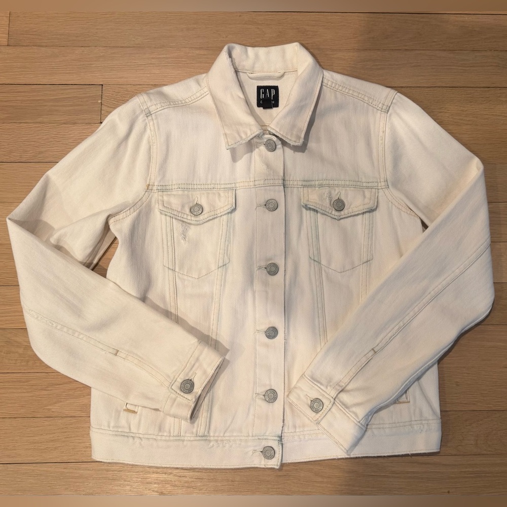 GAP Women's Off-White Denim Jacket